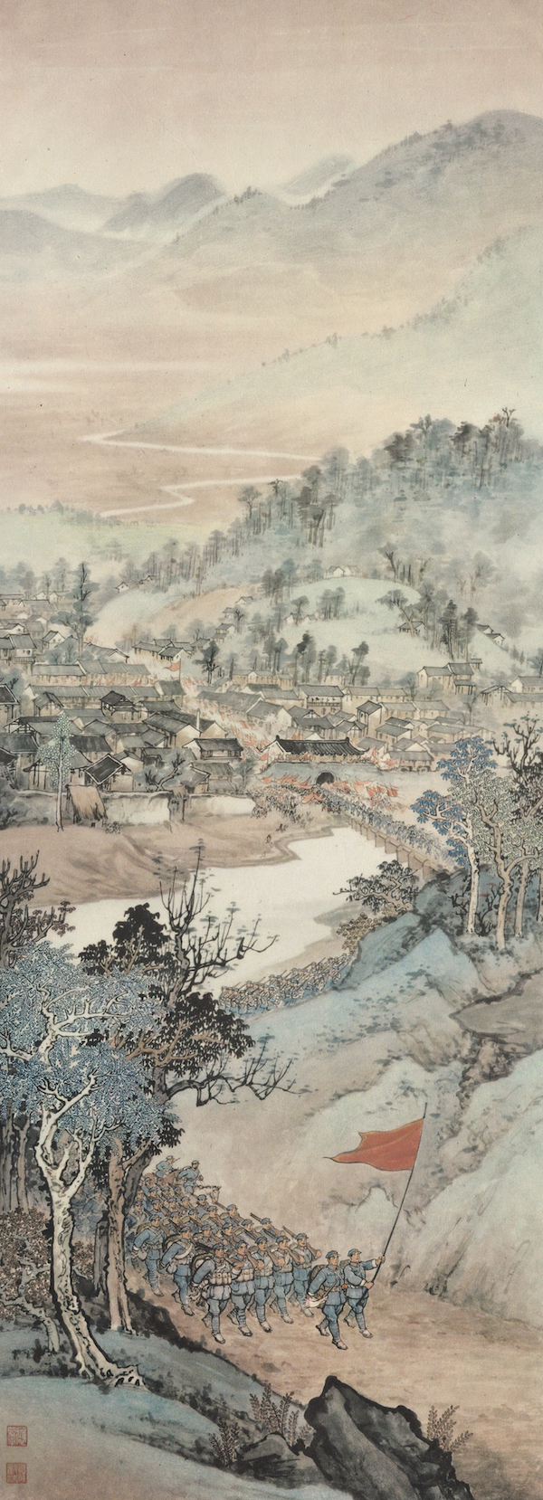 新中国美术70年｜汪观清《庆祝上海解放》